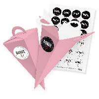 itenga SET V56 24x Geschenkt�te Schult�te 21 cm, Rosa + ...