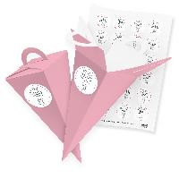 itenga SET V56 24x Geschenkt�te Schult�te 21 cm, Rosa + ...