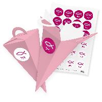 itenga SET V56 24x Geschenkt�te Schult�te 21 cm, Rosa + ...