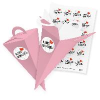 itenga SET V56 24x Geschenkt�te Schult�te 21 cm, Rosa + ...