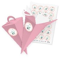 itenga SET V56 24x Geschenkt�te Schult�te 21 cm, Rosa + ...