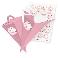 itenga SET V56 24x Geschenkt�te Schult�te 21 cm, Rosa + ...