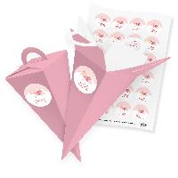 itenga SET V56 24x Geschenkt�te Schult�te 21 cm, Rosa + ...
