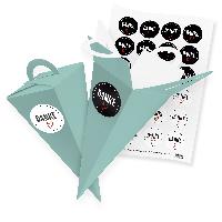 itenga SET V58 24x Geschenkt�te Schult�te 21 cm T�rkis +...