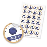itenga 24x Sticker "Heidelbeere" (Motiv 172)