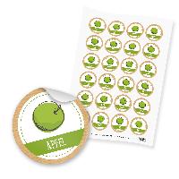itenga 24x Sticker "Apfel" (Motiv 179)