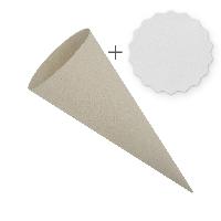 itenga Set Grau Schult�te Rohling 70 cm rund + Namenssch...