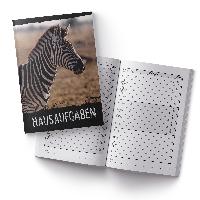 itenga Hausaufgabenheft Zebra (Motiv 22) DIN A5, 96 Seiten