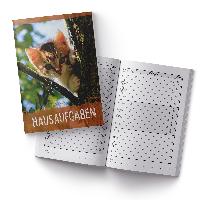 itenga Hausaufgabenheft Katze (Motiv 24) DIN A5, 96 Seiten