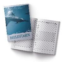 itenga Hausaufgabenheft Delfin (Motiv 26) DIN A5, 96 Seiten
