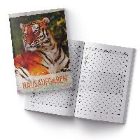 itenga Hausaufgabenheft Tiger (Motiv 27) DIN A5, 96 Seiten