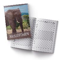 itenga Hausaufgabenheft Elefant (Motiv 28) DIN A5, 96 Se...