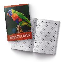 itenga Hausaufgabenheft Papagei (Motiv 31) DIN A5, 96 Se...