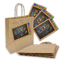 itenga 10x Geschenkt�te mit Kordel + Aufkleber Endlich S...