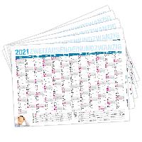 itenga SET 5x Jahresplaner 2021 Wandkalender DIN A0 118,...