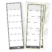 itenga 10x Ordnerschild DUNKELGRAU / SCHWARZ breit Aufkl...