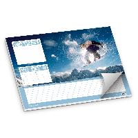 itenga Schreibtischunterlage Snowboard, 50 Blatt Papier,...