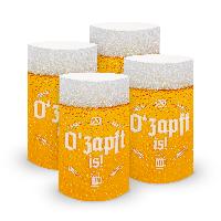 itenga 6x Windlicht klein O zapft is! Bayrisch Bier Rust...