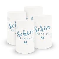 itenga 6x Windlicht klein Sch�n dass du da bist, nordic ...