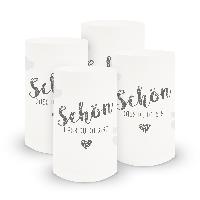 itenga 6x Windlicht klein Sch�n dass du da bist, taubeng...