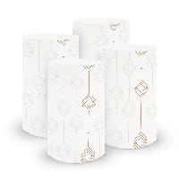 itenga 6x Windlicht klein Ornament wei� braun / latte ma...