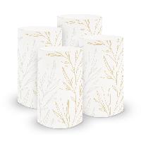 itenga 6x Windlicht klein Zweige wei� braun / latte macc...