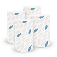 itenga 6x Windlicht klein Bl�tter abstrakt wei� blau / n...
