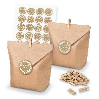 itenga SET 24x Geschenkt�ten + Klammern + Sticker Sch�n ...