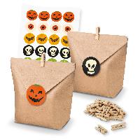 itenga SET 24x Geschenkt�ten + Klammern + Sticker Hallow...