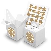 itenga SET 24x W�rfelboxen mit Griff Wei� (V42) + Motivs...