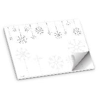 itenga Platzset Tischset "Schneeflocken" Grau Wei� DIN A...
