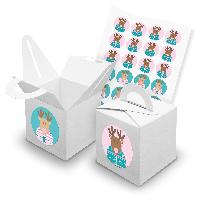 itenga SET V42 Adventskalender W�rfelbox mit Griff Wei� ...