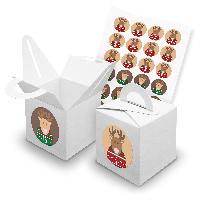 itenga SET V42 Adventskalender W�rfelbox mit Griff Wei� ...