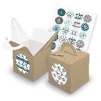 itenga SET V43 Adventskalender W�rfelbox mit Griff Braun...