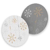 itenga 40x Bierdeckel Schneeflocken I Weihnachten I Unte...