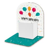 itenga Geldgeschenkverpackung Basic Luftballons Happy Bi...