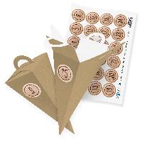 itenga SET V45 Adventskalender Geschenkt�te 14cm, Braun ...