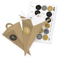 itenga SET V45 Adventskalender Geschenkt�te 14cm, Braun ...