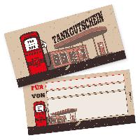 itenga Geschenkgutschein Tankgutschein (Motiv 10), Postk...