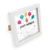 itenga Bilderrahmen Geldgeschenk Happy Birthday Luftball...