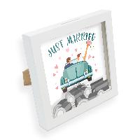 itenga Bilderrahmen Spardose Just married (Motiv 22) - E...