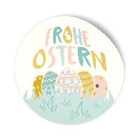 itenga Aufkleber Frohe Ostern pastell 4cm (Motiv 213) 24...