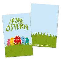 itenga 24 x Geschenkekarten Frohe Ostern Ostereier bunt ...