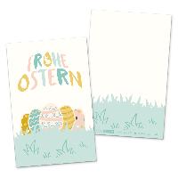 itenga 24 x Geschenkekarten Frohe Ostern Ostereier paste...