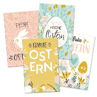 itenga 24 x Geschenkekarten Frohe Ostern Mix 4 Motive pa...