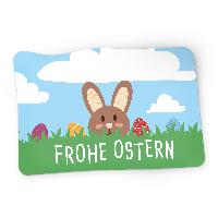 itenga 50x Sticker Frohe Ostern Hasenbande rechteckig 6 ...