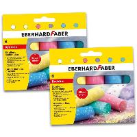 2x EBERHARD FABER Glitzer-Stra�enmalkreide, 6er Kartonetui