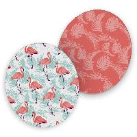 itenga 40x Bierdeckel rund Flamingo und Bl�tter Unterset...