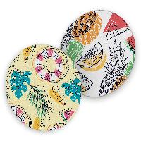 itenga 40x Bierdeckel rund Retro Sommer Fr�chte Unterset...