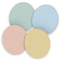 itenga 40x Bierdeckel rund Geometrie Pastell Muster Unte...